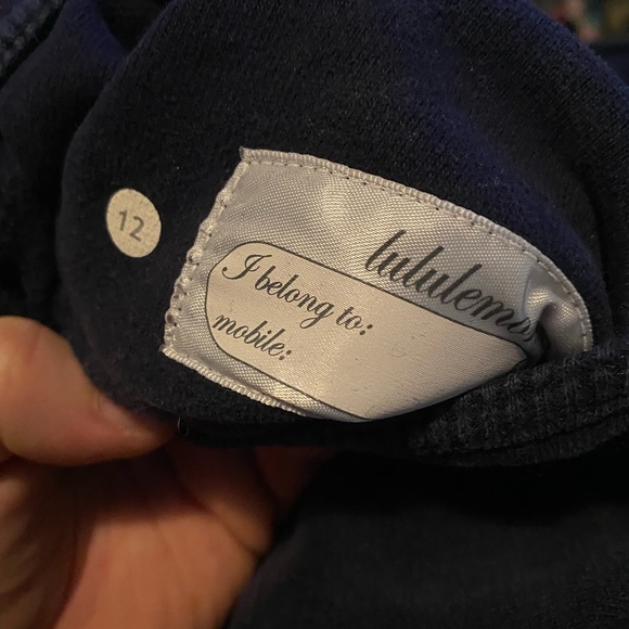 RARE patriotic red white and blue Lululemon July 4th navy hoodie size 12 - Picture 3 of 3